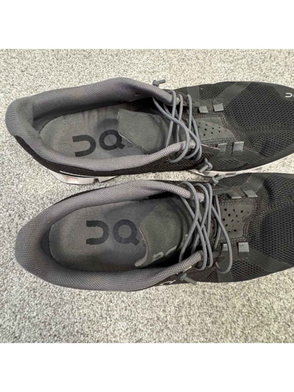 On Running Cloud Womens Black Athletic Shoes Size 8 US CloudTec Lightweight Mesh - Picture 7 of 9